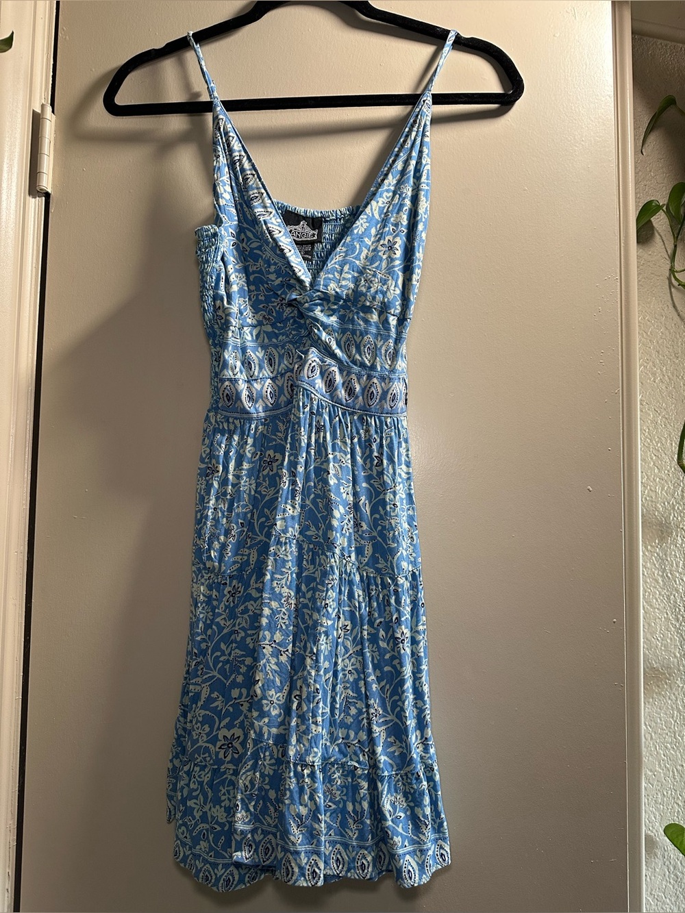 Angie Floral Print Twist Front Dress